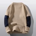 thumbnail image 4 of Men's Winter Wool Blend Sweater Coat Round Neck Pullover Top All Matching Versatile Layering Piece, 4 of 5
