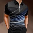 thumbnail image 1 of Chemises pour Hommes T-shirt Décontracté Imprimé à Manches Courtes Col en V, 1 of 1