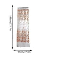 thumbnail image 2 of Daily Violete Peony Sheer Curtain Window Voile Drape Valance 1 Panel Fabric, 2 of 9