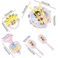 thumbnail image 3 of Apmemiss Christmas Gifts Clearance Musical Toy Set Hand Pat Drum Rattle Trumpet Early Learning Percussion Instrument for Infants Safe ABS Plastic Newborn Gift for Boys and Girls, 3 of 6