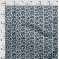 thumbnail image 2 of oneOone Cotton Poplin Fabric Leaves & Floral Block Print Fabric BTY 56 Inch Wide, 2 of 4