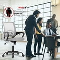 thumbnail image 4 of BestOffice Office Chair Mesh, Lumbar Support Modern Executive Task Rolling Swivel, Grey, 4 of 7
