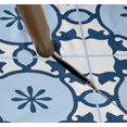 thumbnail image 3 of Vargottam Indoor/OutdoorTablecloth58x120 Inch Rectangle Nappe avec trou de parapluie et zip-Table imperméableTableTableTableCouveuses pour arrière-cour RectangulaireTable- Bleu clair, 3 of 5