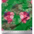 thumbnail image 1 of Soimoi Purple Poly Georgette Fabric Floral Art Geometric Print Fabric by Yard 52 Inch Wide, 1 of 3