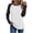 P-White-womens long sleeve tops, variant on Hfnxid Long Sleeve Shirts for Women Baseball Style Raglan Tops Loose Fit Color Block Basic Tshirts Casual Fall Workout Blouses Coffee S