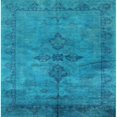 thumbnail image 1 of Ahgly Tapis d'Intérieur Lavable en Machine Carré Industriel Moderne Bleu Ciel Profond, 6 Pieds Carré, 1 of 7