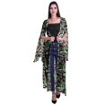 thumbnail image 1 of Moomaya Viscose Georgette Printed Long Shrug Slit Sleeves Cardigans For Women, 1 of 5
