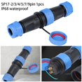 thumbnail image 4 of Sp17 Panel Mount Ip68 Waterproof Plug And Circular Connector 2/3/4/5/7/9Pin, 4 of 4