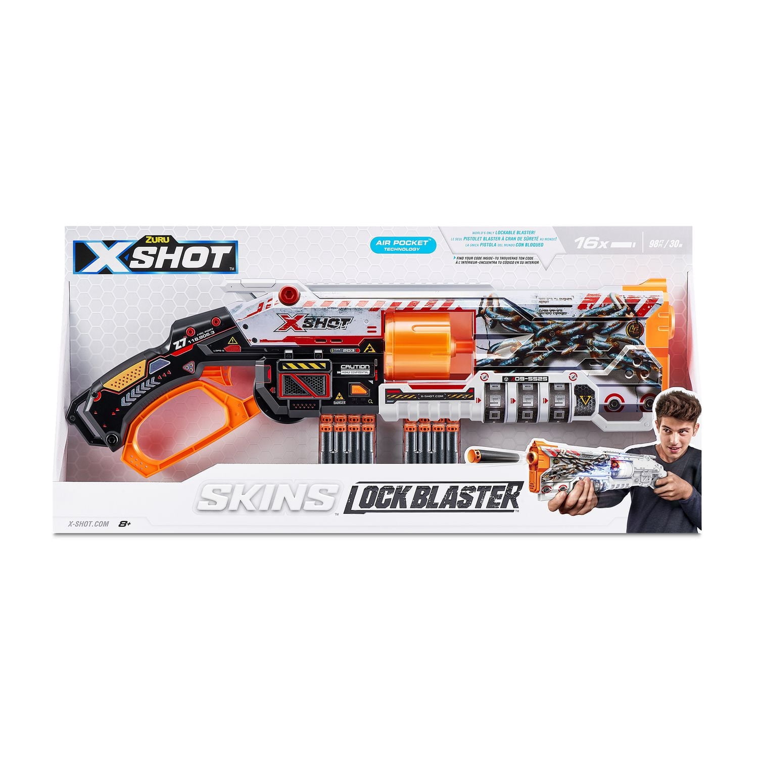 X-Shot Skins Lock Blaster (16 Darts) - Walmart.ca