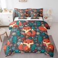 thumbnail image 1 of YST Ensemble de Douillette Complet 7 Pcs avec Draps, Ensemble de Literie Fox Mignon pour Enfants, Polyester, Format Double (7 Unités), 1 of 5