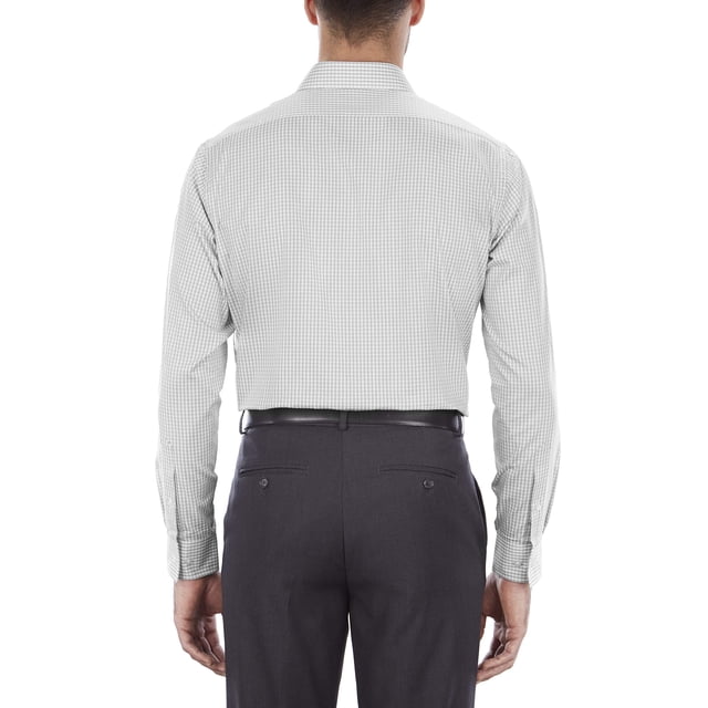 Van Heusen Men's Dress Shirt Regular Fit Flex Collar Check