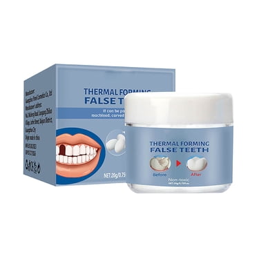 WIFKLSIIPG Filler for front Teeth Moldable Glue for Teeth Natural Look Easy Application Long Lasting Fix
