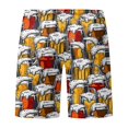 thumbnail image 2 of Men Loose Short Trousers  Drawstring Casual Party Street Sports Pants Beach Pool Summer Trousers, 2 of 4