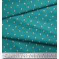 thumbnail image 2 of Soimoi Rayon Fabric Dot,Leaves & Rose Floral Print Sewing Fabric Yard 42 Inch Wide, 2 of 3