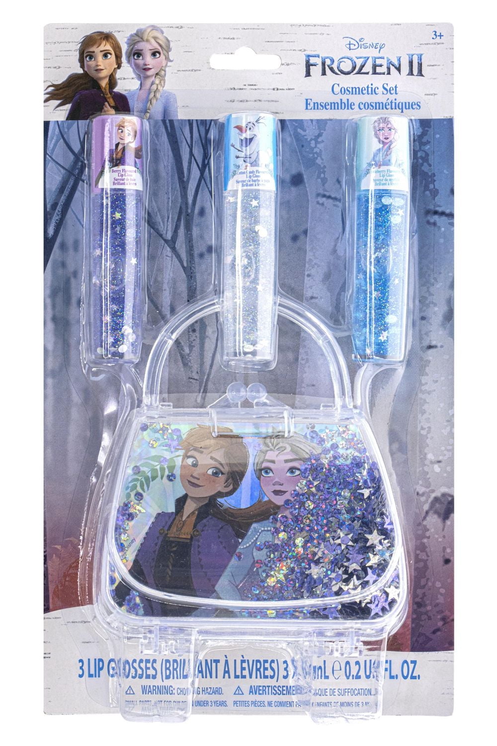 Ensemble de 3 brillants à lèvres et sac de transport Frozen II