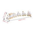 thumbnail image 3 of Christmas Ornaments Set Wooden Christmas Train Decorations Wooden Train Set, 3 of 8