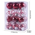 thumbnail image 1 of 24Pcs Christmas Tree Ornament Pendant Party Supplies Tree Hanging Plastic Ball, 1 of 2