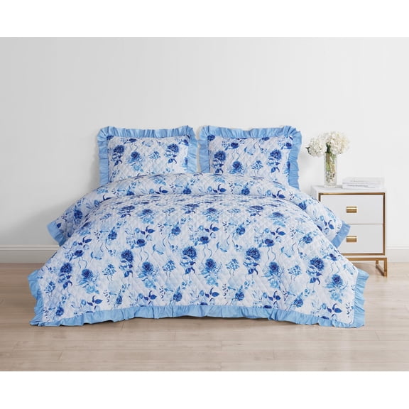 Elisa 3 Piece Reversible Quilt Set