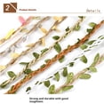 thumbnail image 4 of pitrice Simulation Leaves Hemp Rope Simulated Jute Twines Good Toughness meter Versatile Ideal Weddings, Gift Environments silve, 4 of 6