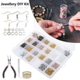 thumbnail image 3 of 2500Pcs Jewelry Making Kit Jewelry Accessory Kit For Jewelry Making With Pliers Ear Hooks Ear Plugs Diy Set Repair Tools For Beginners, 3 of 8