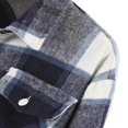 thumbnail image 4 of Womens Plaid Button Down Blouses Coat Thicken Jackets Cardigans Oversize Shirts S, 4 of 6