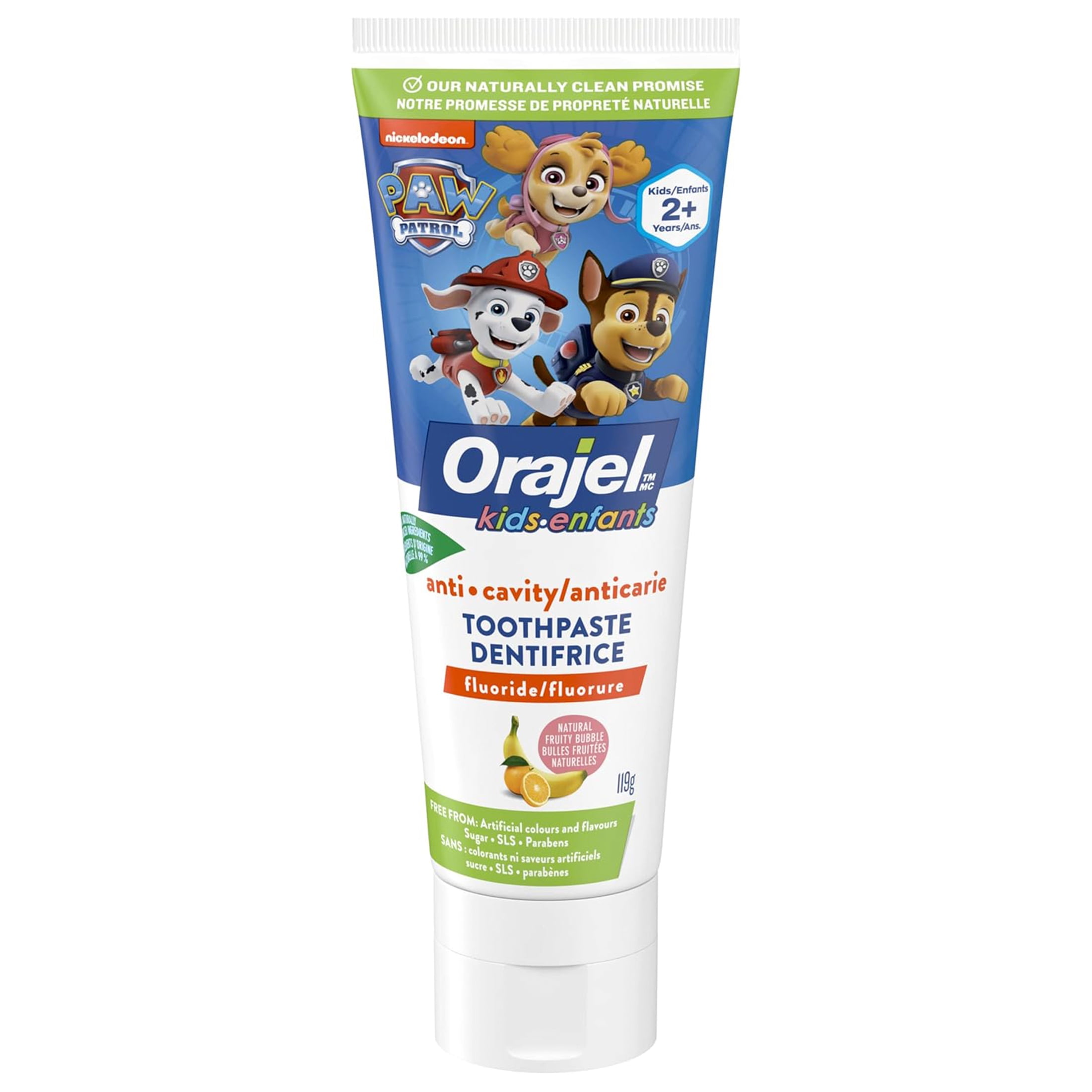 Dentifrice anticarie au fluorure Paw Patrol Orajel Enfants