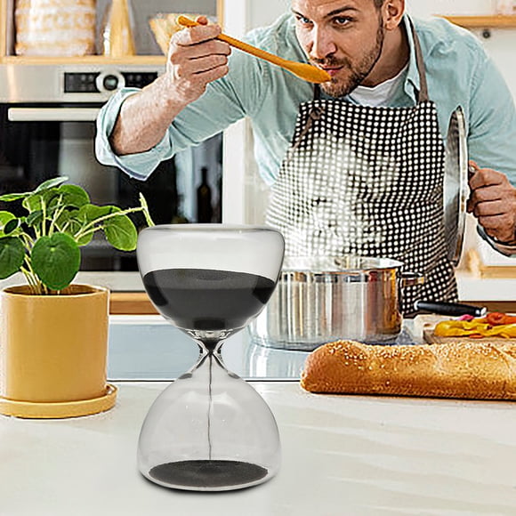 Chmadoxn Décoration pour la Maison, Décoration de Chambre, Décoration Murale Sablier en Verre de 5 Minutes Minuterie Circulaire Petit Sablier Cadeau Maison Ornement Sablier Horloge Sableuse