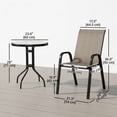 thumbnail image 3 of Outsunny Outdoor Bistro Set Small Patio Set w/ Stackable Chairs, 3 of 10