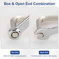 thumbnail image 3 of 3Pcs Combination Wrench 15mm Metric 12-Point Box and Open End Zinc Plated Steel, 3 of 7