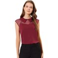 thumbnail image 1 of INSPIRE CHIC Blouse à Col Peter Pan à Manches Courtes pour Femmes, 1 of 6