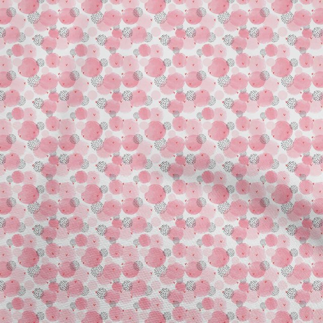 oneOone Polyester Spandex Light Pink Fabric Abstract Craft Projects Decor Fabric Printed By The Yard 56 Inch Wide