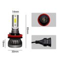 thumbnail image 3 of 1 Pair Waterproof 72W 6000K Super Bright Safe Beam LED Car Headlight Bulb Auto Head Light Bulbs Driving Light, 3 of 8
