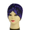 thumbnail image 2 of Zebra Striped Indian Turban Muslim Headscarf Women Hat Hand Cover Chemo Wrap Cancer Hat, 2 of 2