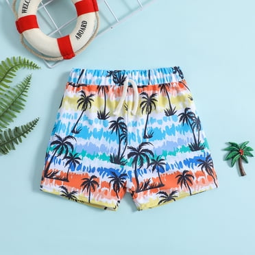 AJIWYH Boys Swim Trunks Quick Dry Bathing Suit Baby Kids Swimwear for Vacation Beach (White,2-3 Years)