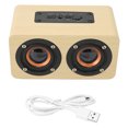 thumbnail image 1 of Retro  Speaker, Portable  Speaker Wood Grain Deep Bass Powerful Sound  For Tablet For Projector Yellow Wood Grain, 1 of 8