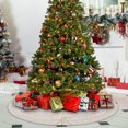 thumbnail image 1 of Wzzjkit Christmas Tree Skirt, Red and White Backgrond Snowflake Tree Skirt, Winter Xmas Tree Mat Decor for Home Party Holiday Decorations (Multiple Styles Available), 1 of 9