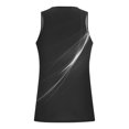 thumbnail image 4 of Qertyioot Gilet d'Été Ample pour Hommes, Imprimé Sport, Col Rond, Mode Décontractée, 4 of 4