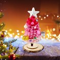 thumbnail image 4 of WLOELOEW Color C Dreamy Pink Twist Stick Christmas Tree Diy Kit Polyester Material 20 Cm High 7.9 Inches Romantic And Festive Diy Kit C, 4 of 6