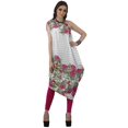thumbnail image 3 of Moomaya Robe Kurti à une Épaule Imprimée pour Femme, Sans Manches, à Col Bénitier, Style Bohème, Tenue de Soirée de Designer, 3 of 7