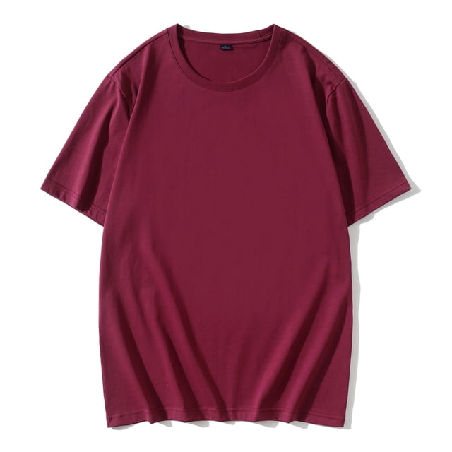CEHVOM Summer Men's Round Neck T-shirt Mercerized Cotton Short Sleeve