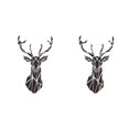 thumbnail image 3 of Wweixi Multifunctional 3D Mirror Deer Wall Sticker For Various Uses Personalized Home black XL 2Set, 3 of 6