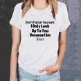 thumbnail image 1 of Kayannuo Hauts pour Femmes Liquidation Chemises pour Femmes Saint-Valentin Haut à Manches Courtes Imprimé Lettre, 1 of 5