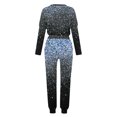 thumbnail image 5 of Soldes de Liquidation tumgatte Tenues pour Femmes Tenues Décontractées Grande Taille Tenues d'Automne pour Femmes Ensemble Détente Mode Imprimé Manches Longues Col Rond Chandail à Enfiler Hauts et Pantalons Ensembles Assortis pour Femmes, 5 of 5