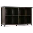 thumbnail image 1 of Allora Table Console en Bois Massif avec Rangement à 8 Cubes Hickory Brun, 1 of 6