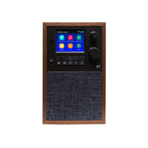 Grace Digital Mondo Alto Haut-parleur sans fil, Bluetooth, Wi-Fi, Radio Internet, 7-Day Alarme – Sans microphone (Walnut)
