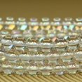 thumbnail image 3 of Angelstones Aqua Aura Quartz Clair Pierre Précieuse Perles Rondes 8 mm Bracelet Extensible 7 Pouces Unisexe, 3 of 4