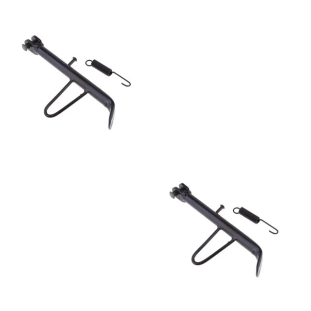 Baohd Reliable Motorcycle Kickstand Easy Installation Strong Load-bearing Black black 19cm 2Set