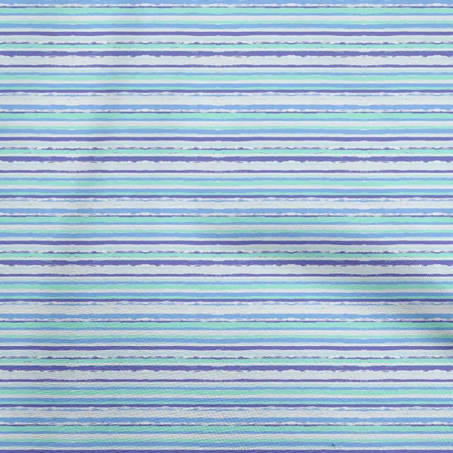 oneOone Cotton Cambric Light Blue Fabric Geometric Overlapping Stripes Craft Projects Decor Fabric Printed By The Yard 56 Inch Wide