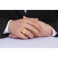 thumbnail image 2 of RYLOS Men's Rings 14K Yellow Gold Ring Classic Designer Style 8X6MM Oval Gemstone & Diamond Ring Citrine Birthstone Rings For Men Size 11, 2 of 7