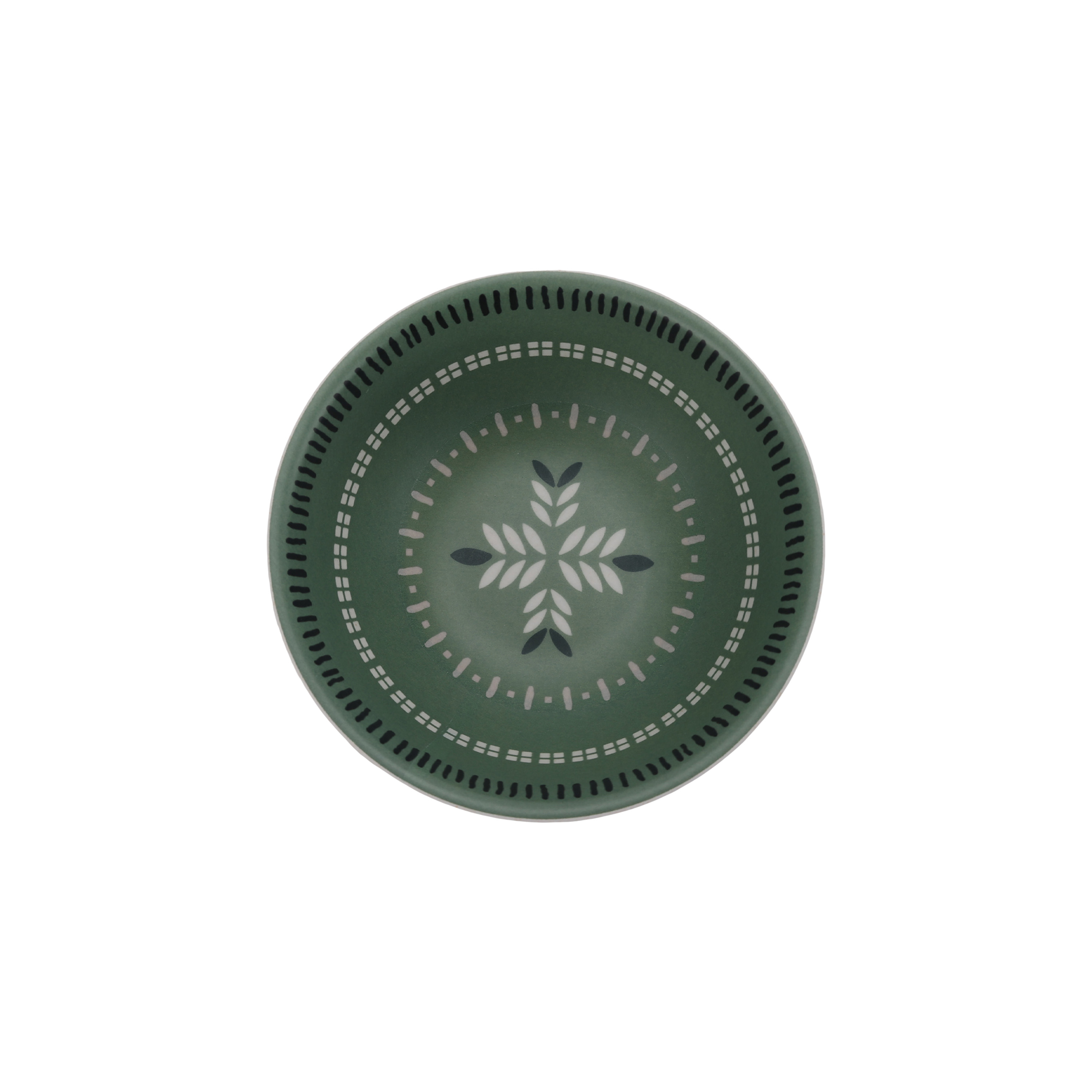 Hometrends Mini Bol en Bambou Mélamine Vert 4.25 Inch